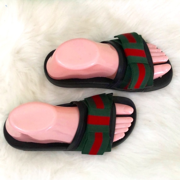 Gucci Women's Satin Web Sylvie Bow Slides Sz 36 - Picture 3 of 13
